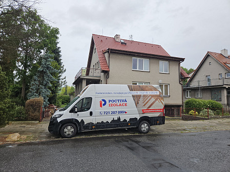 Izolace stropu zděného rodinného domu v Žatci